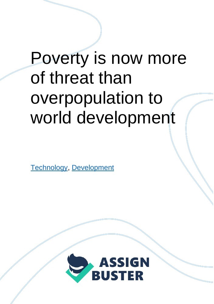 poverty and overpopulation essay