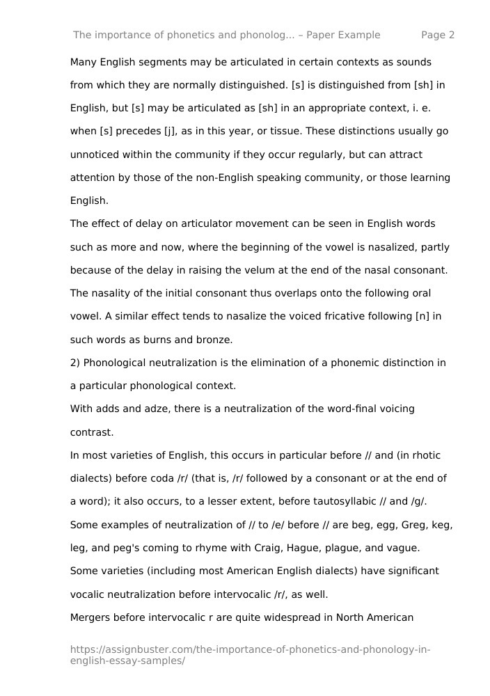 essay on importance of phonetics