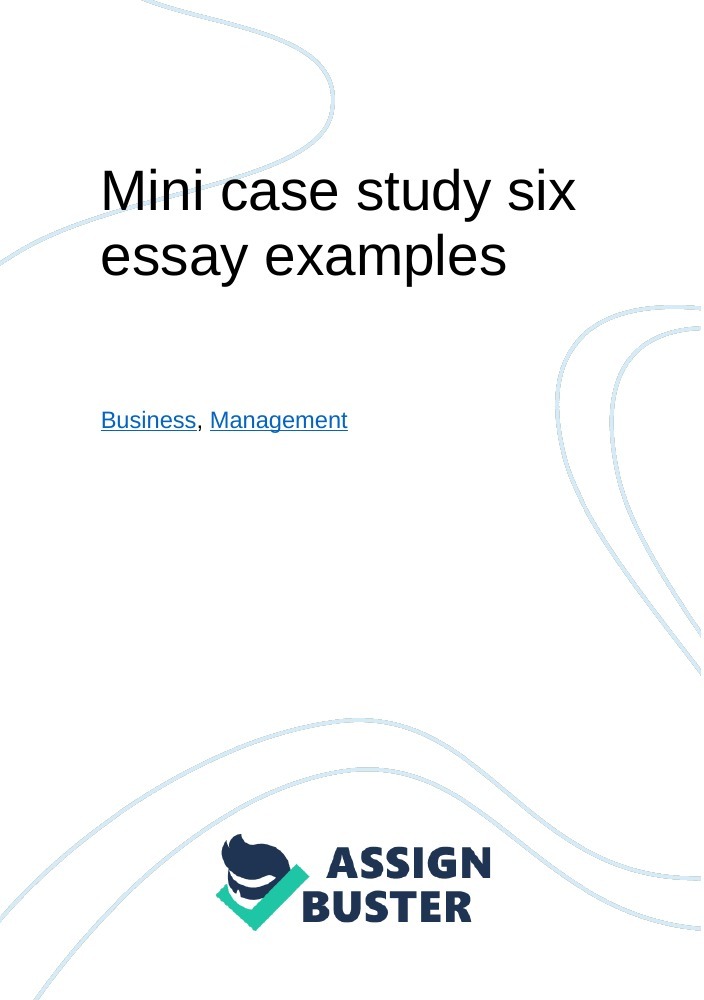 example of a mini case study
