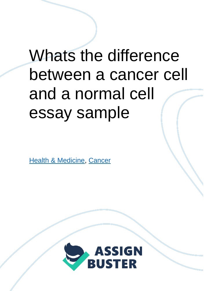 cancer cell essay