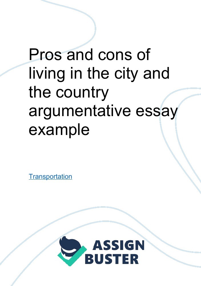 essay pros and cons of living in a large city