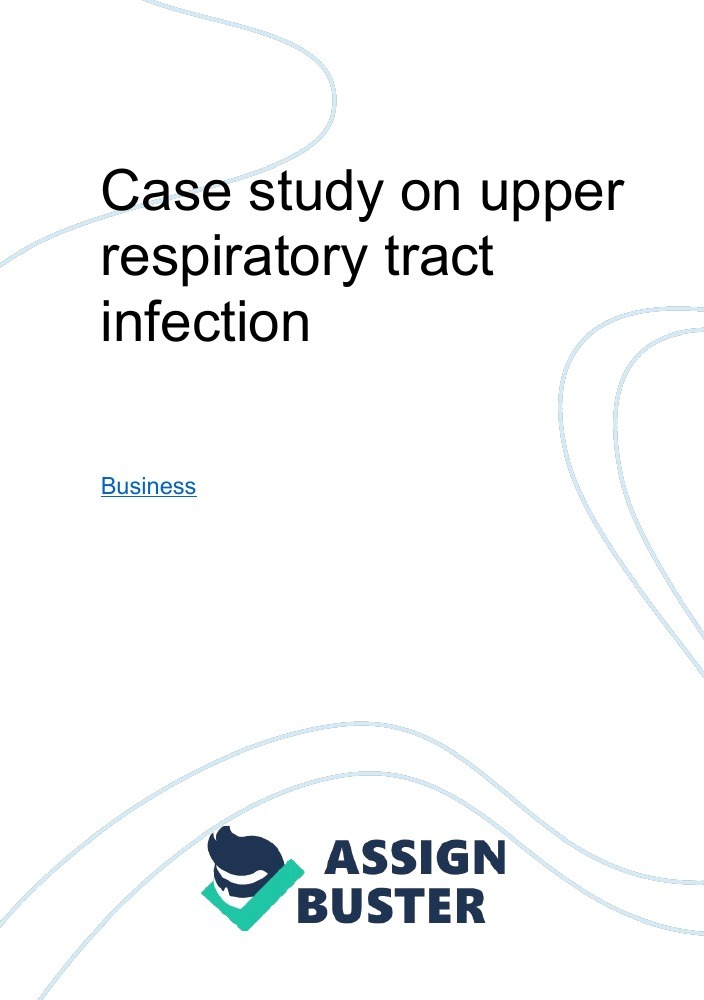 case study upper respiratory tract infection