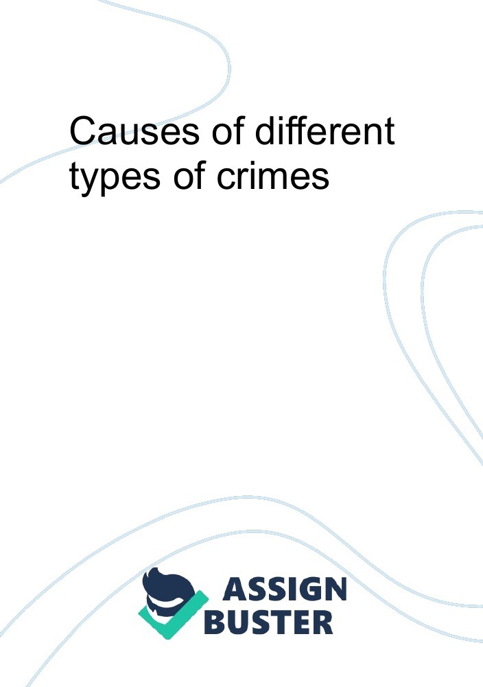 types of crimes essay