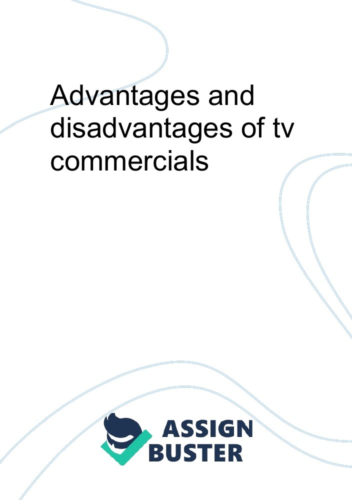 tv commercials essay