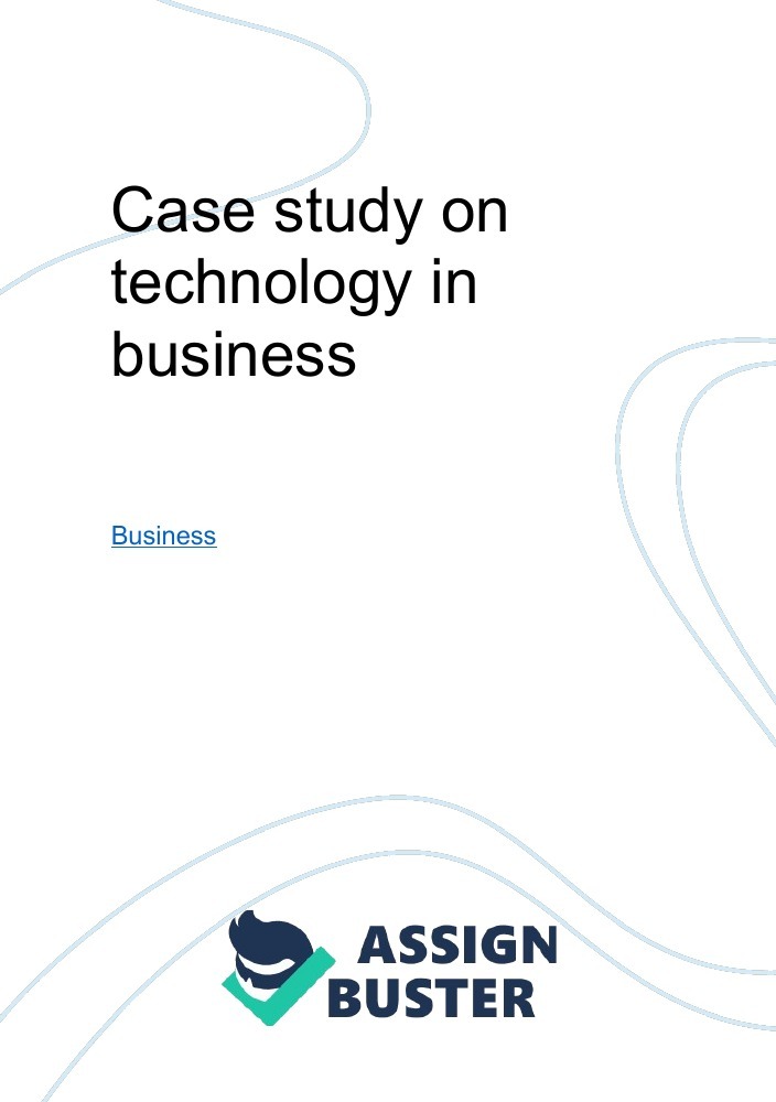case study on technology business