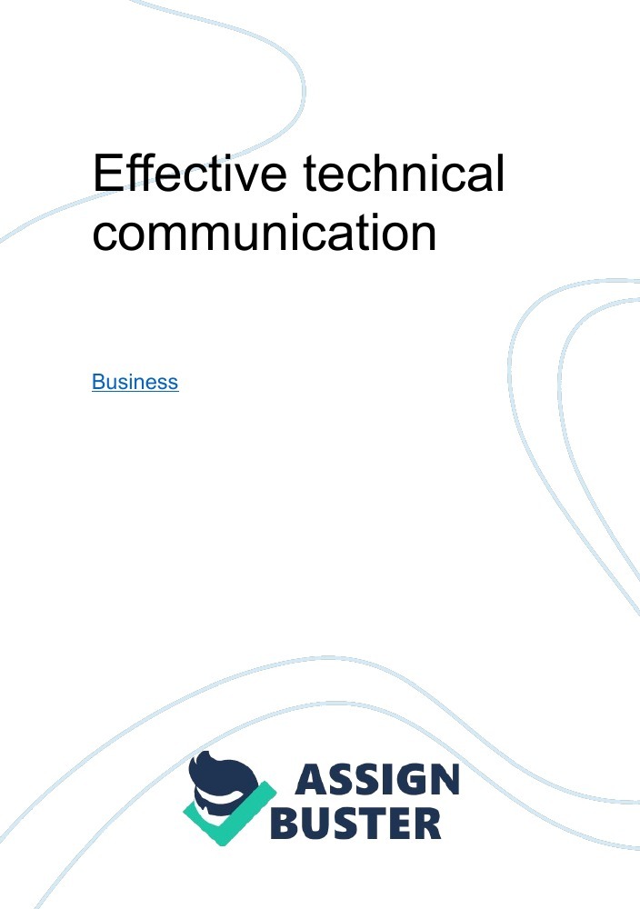 essay about technical communication