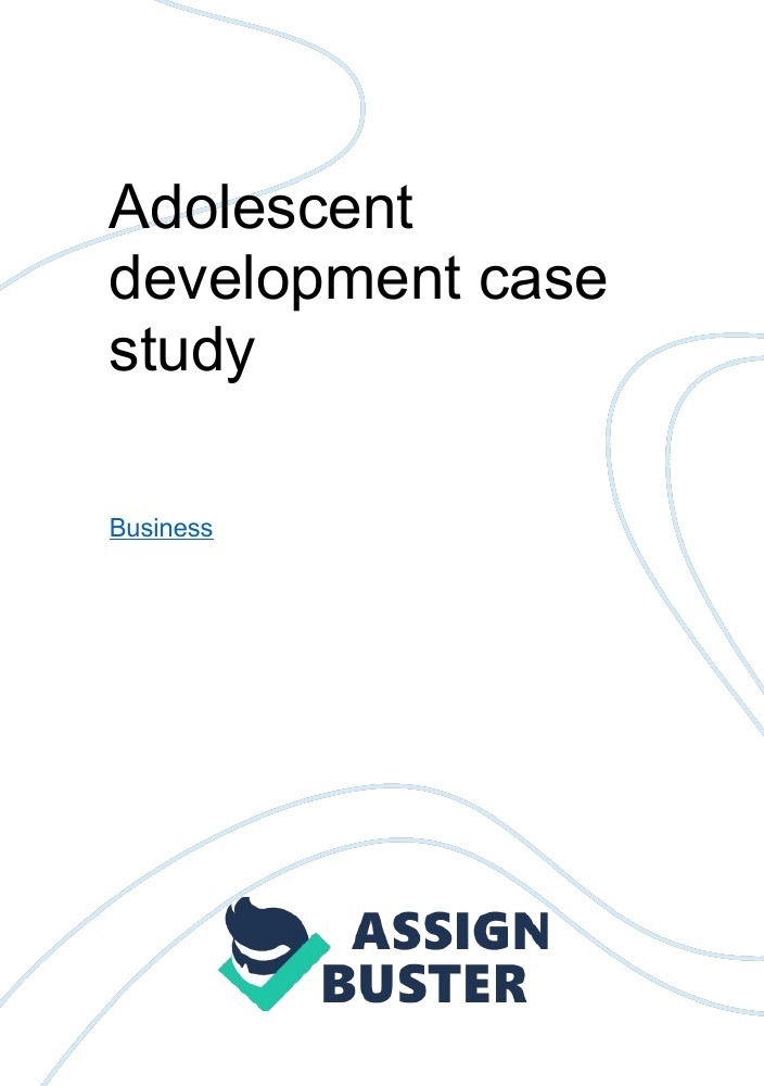 case study on adolescent development