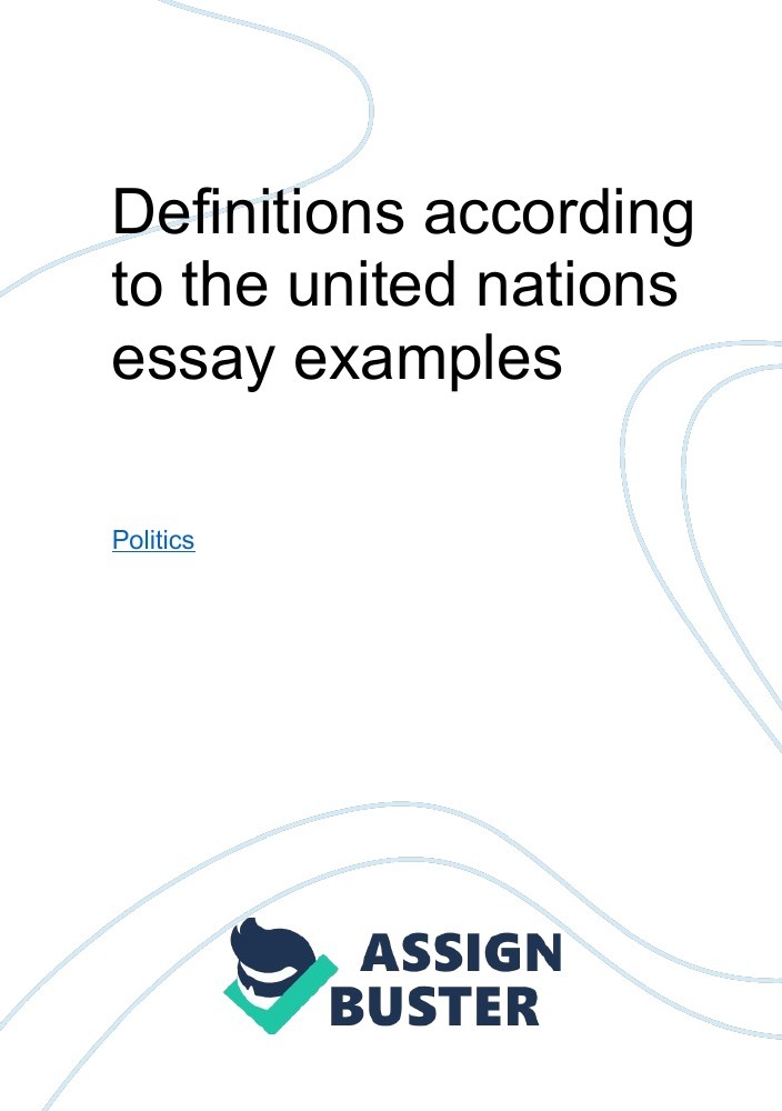 united nations essay