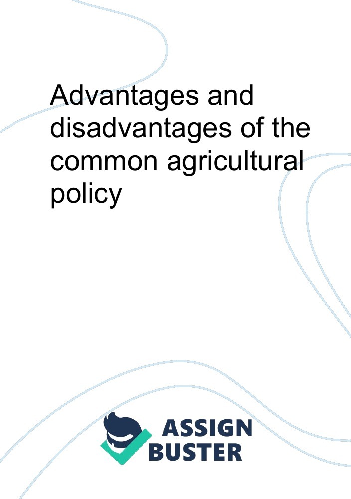essay on agricultural policy