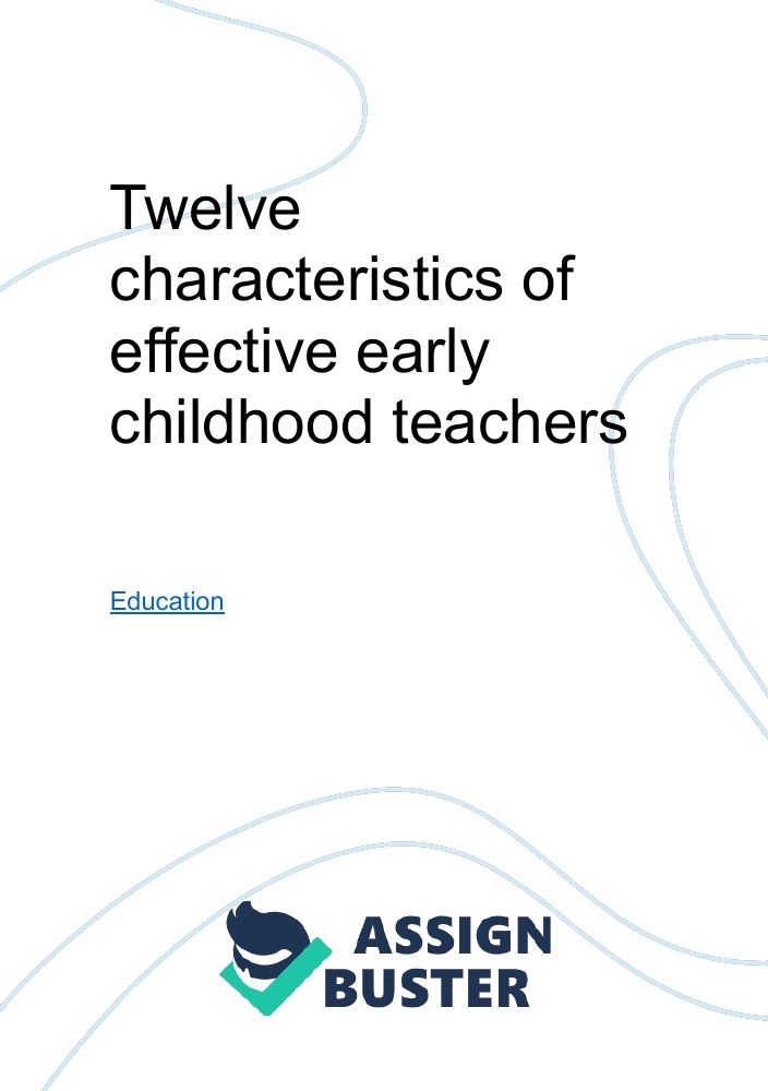 twelve-characteristics-of-effective-early-childhood-teachers-essay