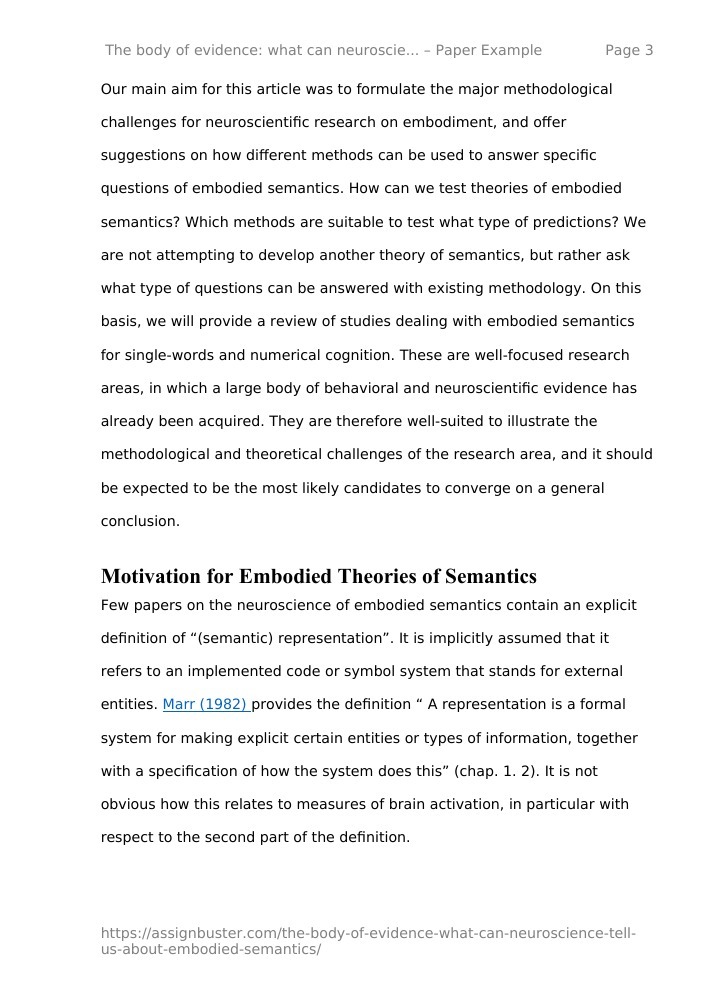 according to the presentation what is embodied neuroscience