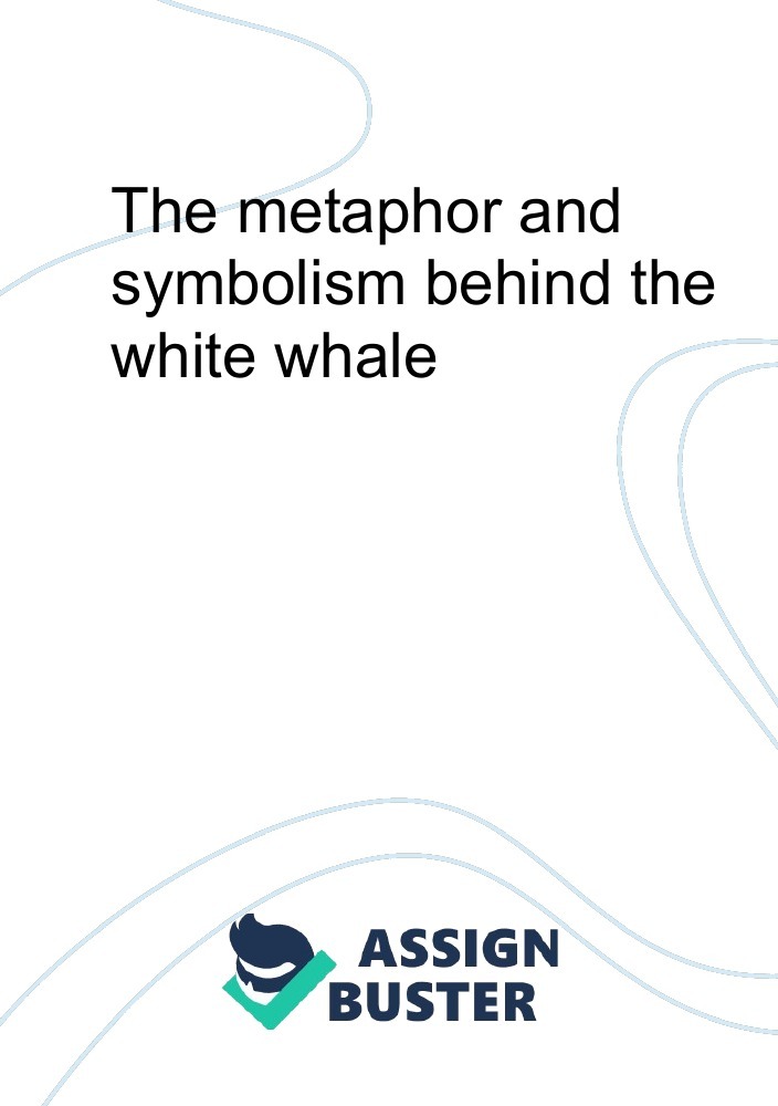 meaning of the whale essay