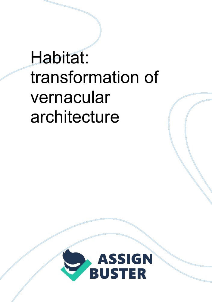 vernacular architecture essay