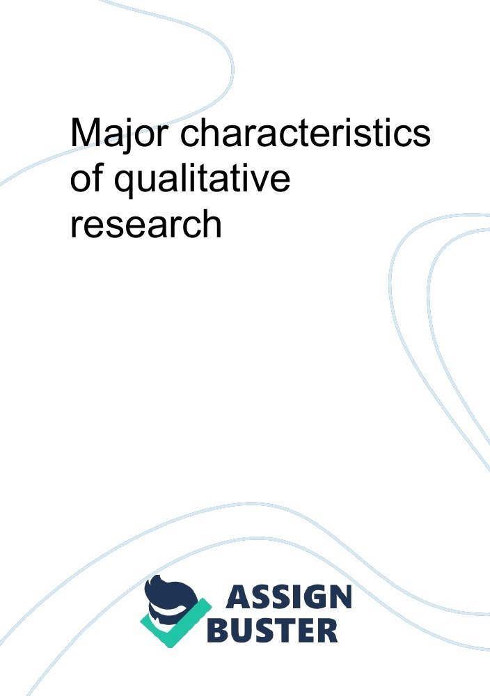 characteristics of qualitative research essay
