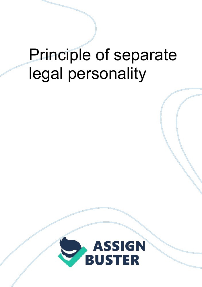 case study legal personality