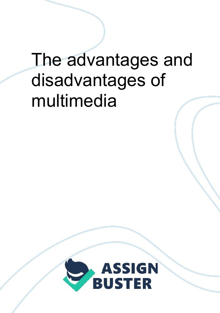 essay on advantages and disadvantages of multimedia